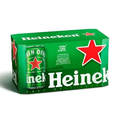 [Leve 4] Cerveja Heineken Lata 269ml - Pack com 8 Unidades