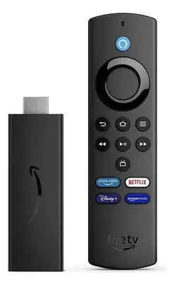 Fire Tv Stick Lite 2ª Geração Amazon Controle Remoto Por Voz Com Alexa e Atalhos Cor Preta