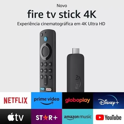 Fire Tv Stick 4k Com Alexa E Comandos De Tv Preto Amazon
