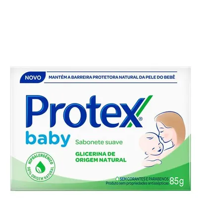 [Levando 6un] Sabonete em Barra Protex Baby Suave Glicerina 85g