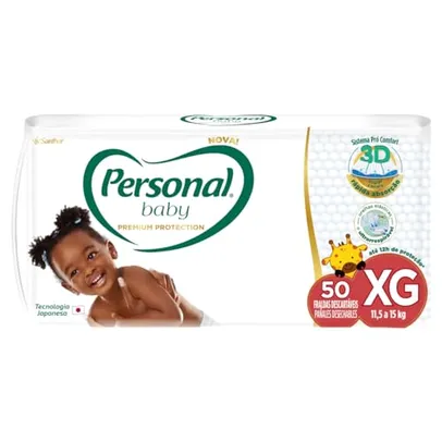 [Rec] Personal Fralda Baby Premium Protection Extra Grande 50 Pads