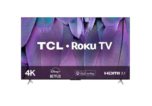 Smart TV TCL 50 LED 4K UHD 50RP630 ROKU, HDR, Wifi dual band, Controle por Aplicativo Preta