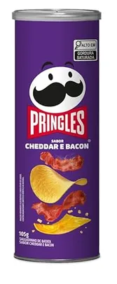[+Por- R$8 ] Pringles Cheddar Bacon 105g
