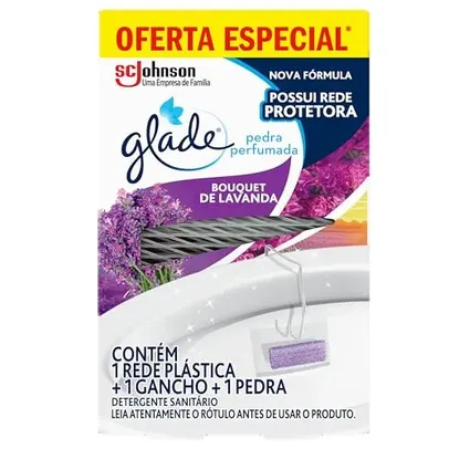 (REC + Super R$2,7) Glade Desodorizador Sanitário Pedra Bouquet de Lavanda 25g