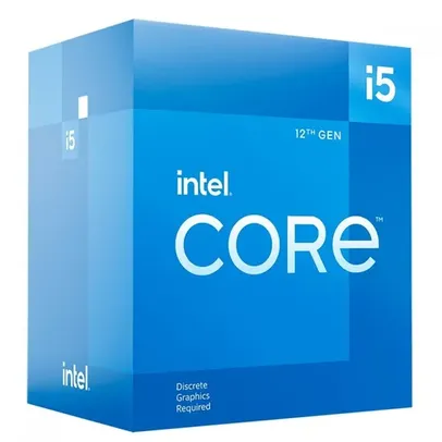 Processador Intel Core i5 12400F, 2.5GHz (4.4GHz Turbo), 12ª Geração, 6-Cores 12-Threads, Com Cooler