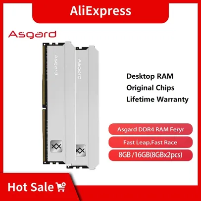 Memória RAM Asgard T3 16GB (2x8GB) 3200MHz DDR4