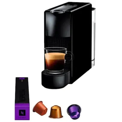 Dê uma olhada em Máquina de Café Essenza Mini C30 Nespresso + Kit Boas Vindas