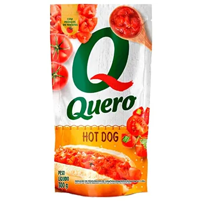 (REC) (Mais por Menos R$1,56) Molho de Tomate Quero Hot Dog 300g