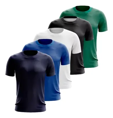 Kit 5 Camisetas Masculina Slim Fit Básicas Algodão Premium [Links na descrição]