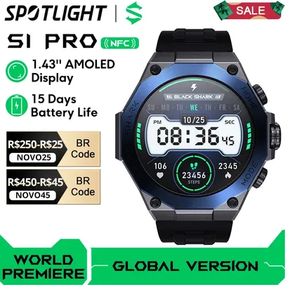 Smartwatch Black Shark S1 Pro versão global 1,43''