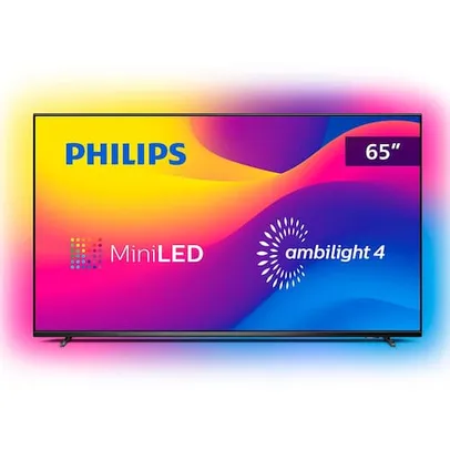 Smart TV 65" UHD 4K Philips 65PML9507 Mini LED, 120 Hz, IMAX Enhanced, Dolby Vision e Atmos