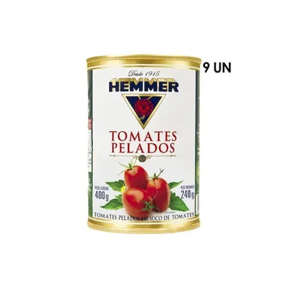 Kit 9 Tomates Pelados Inteiros 240g Hemmer