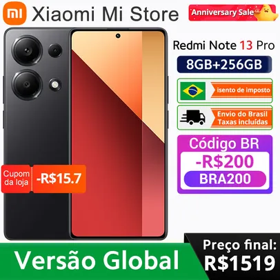 Xiaomi Smartphone Redmi Note 13 Pro 4G, MediaTek, Helio G99 Ultra