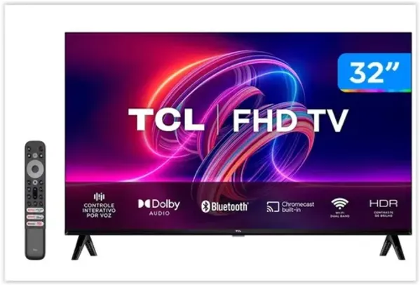 Smart TV 32” Full HD LED TCL 32S5400A Android