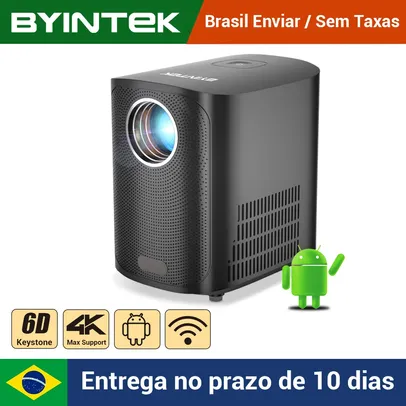 [Do Brasil] Projetor BYINTEK X20 Portátil 4K, Android 9.0, 1280x720P