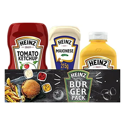 (Recorrência) KIT HEINZ Ketchup, Mostarda e Maionese Heinz Pack