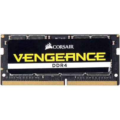 Memória para Notebook Corsair Vengeance, 16GB, 2666MHz, DDR4, CL18, Preto - CMSX16GX4M1A2666C18