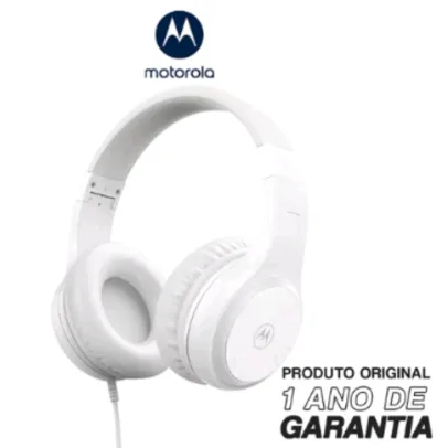 Fone de Ouvido com fio Original Motorola Moto XT 120, Som HD e Microfone, Dobravel