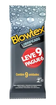 [Rec] Blowtex Preservativo Lubrificado Leve 9 Pague 6 Unidades