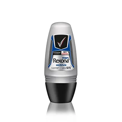 Rexona Desodorante Antitranspirante Masculino Rollon Active Dry 50Ml (A Embalagem Pode Variar)