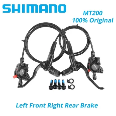 Shimano-MT200 Freio a Disco Hidráulico, Alavanca de Aço, BL-MT200, 2 pistão