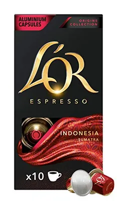 [L5P3] [+Por- R$ 14] L'OR Café L'Or Cápsula Indonésia - 10 Unidades - 52 Gramas