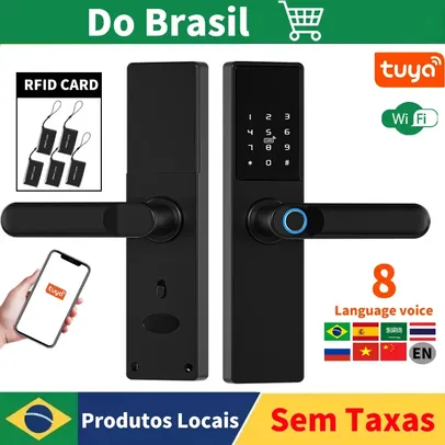 [Do Brasil/Gpay] Fechadura Inteligente WiFi Tuya RH05