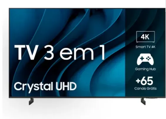 Samsung Smart TV 43" Crystal UHD 4K 43CU8000 2023, Painel Dynamic Crystal Color