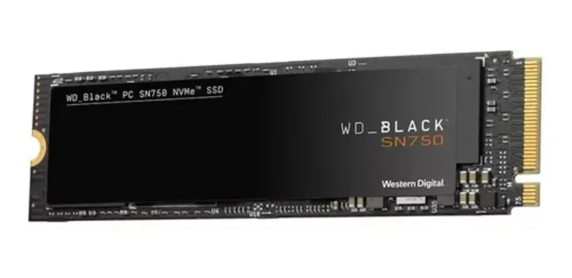 Disco sólido interno Western Digital WD Black SN750 WDS100T3X0C 00SJG0 1TB preto