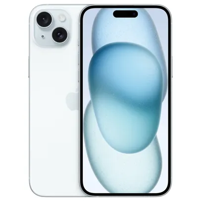 iPhone 15 Plus Apple 128GB Azul, Tela de 6.7, Câmera Dupla de 48MP - MU163BE/A