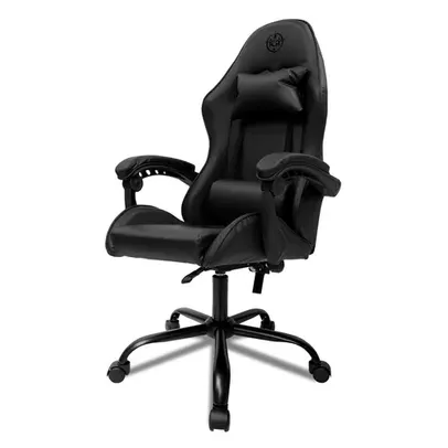 Cadeira de escritório TGT Heron TGT-HR gamer preta com estofado de couro sintético