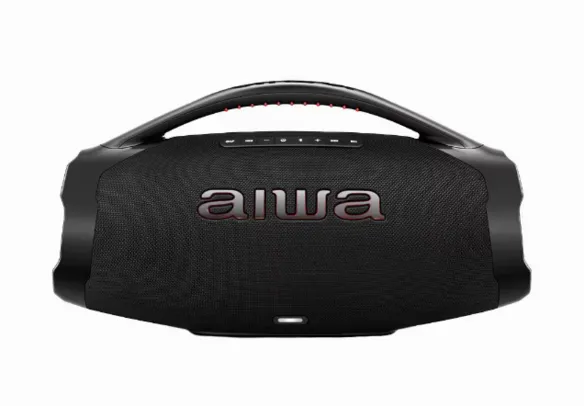 Caixa de Som Aiwa Boombox Plus com 3 Alto-falantes Bivolt e com Proteção IP66 Contra Água e Poeira - 200w