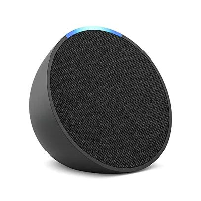 Echo Pop Smart Speaker Compacto com Som Envolvente e Alexa | Cor Preta