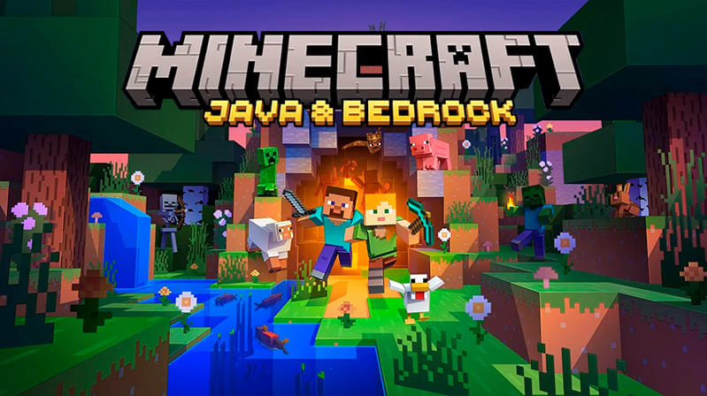 Jogo Minecraft: Java and Bedrock Edition - PC Steam