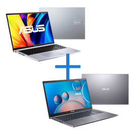 Notebook ASUS VivoBook 16 X1605ZA-MB310W Transparent Silver + Notebook ASUS X515MA-BR933WS Cinza