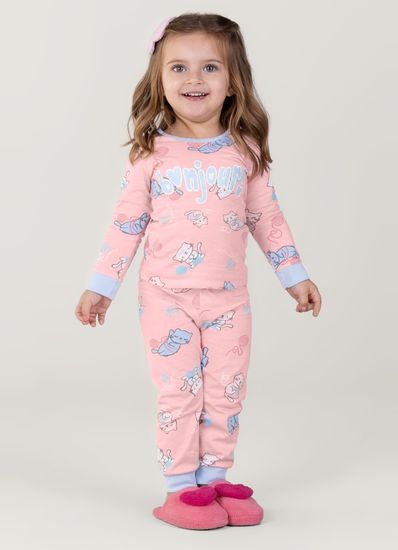 Pijama Brilha No Escuro Em Malha Infantil Menina Brandili - 8