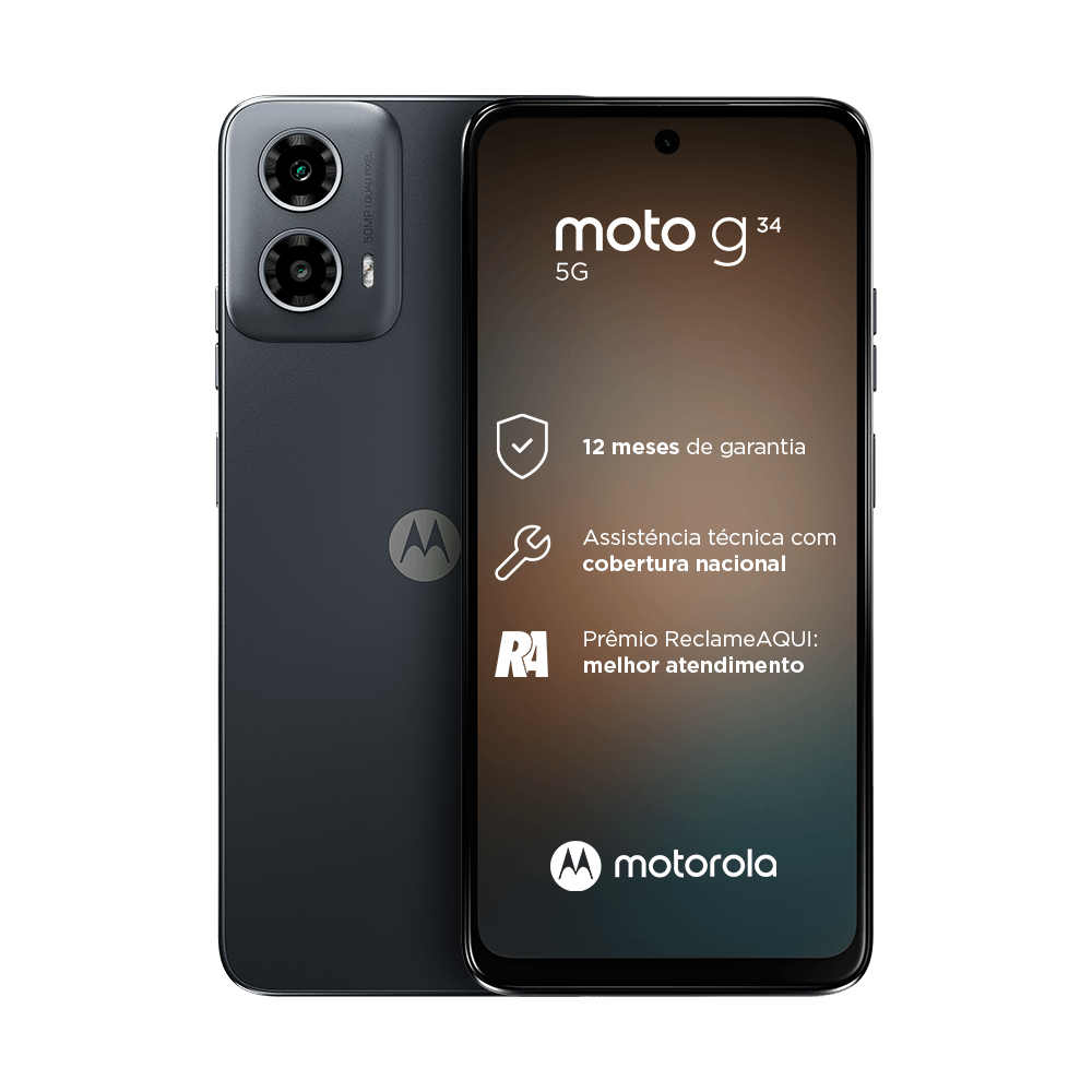 Smartphone Motorola Moto G34 5G 128GB 4GB Tela 6,5"