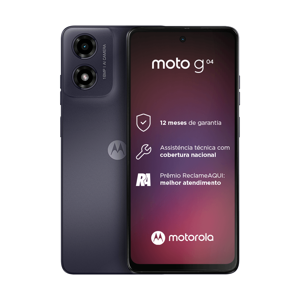 Smartphone Motorola Moto G04 128GB 4GB RAM 4G Tela 6,55"