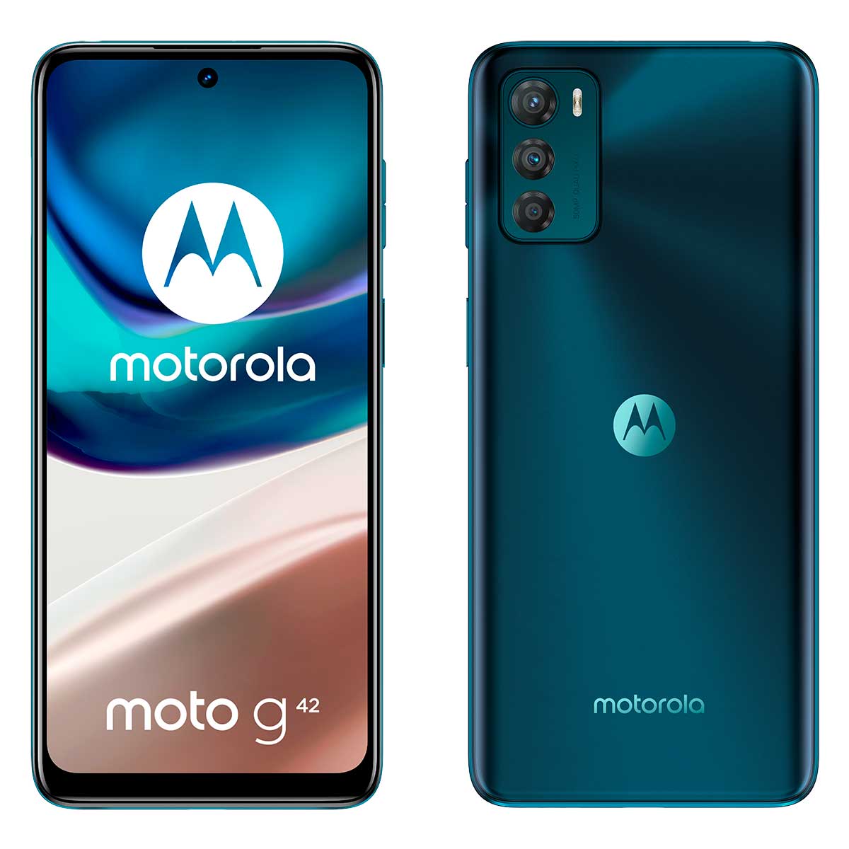 Smartphone Motorola G42 128GB Azul 4G Tela 6,4&quot; Câmera Tripla 50MP