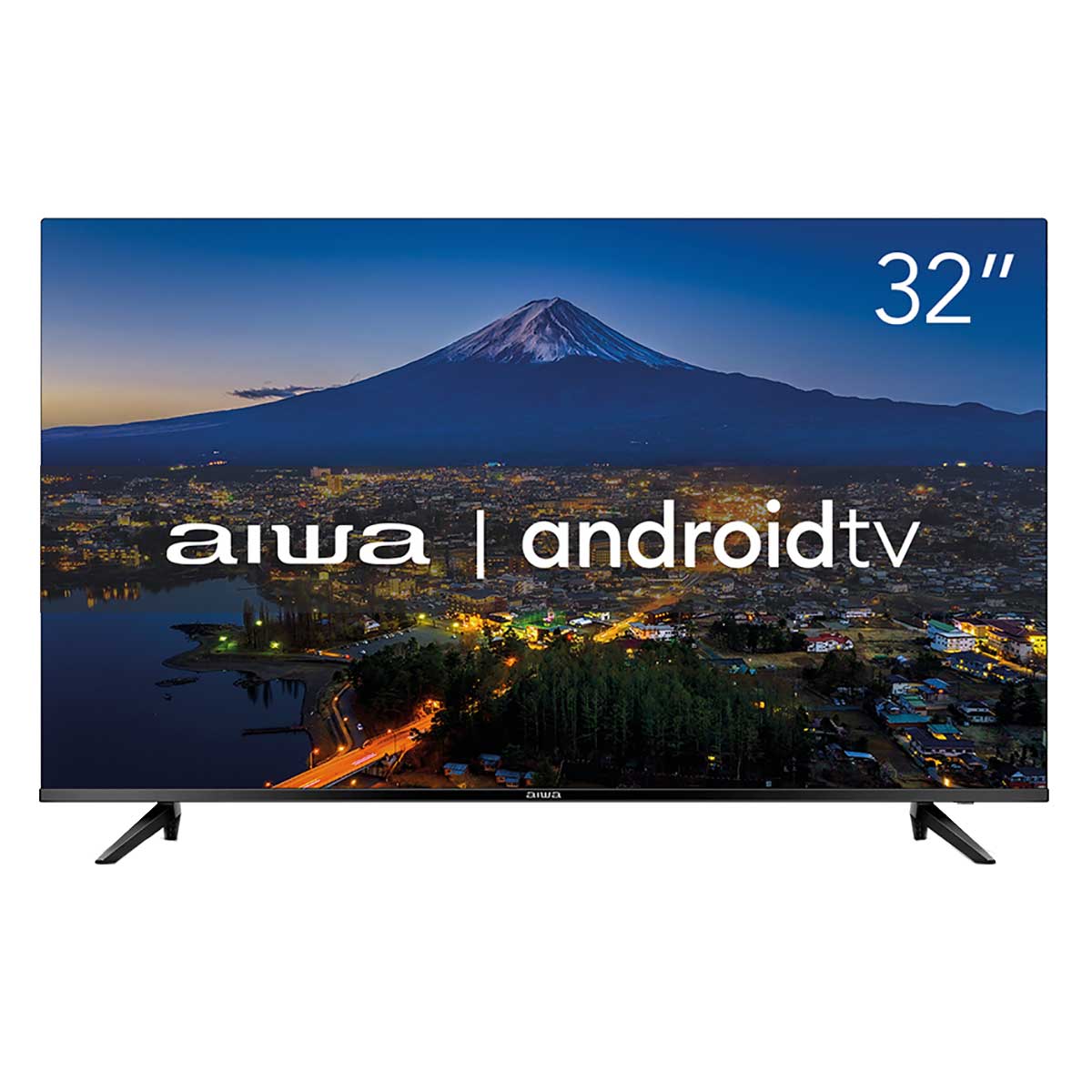 Smart TV D-LED 32&quot; AIWA HD Android HD Borda Ultrafina Preto