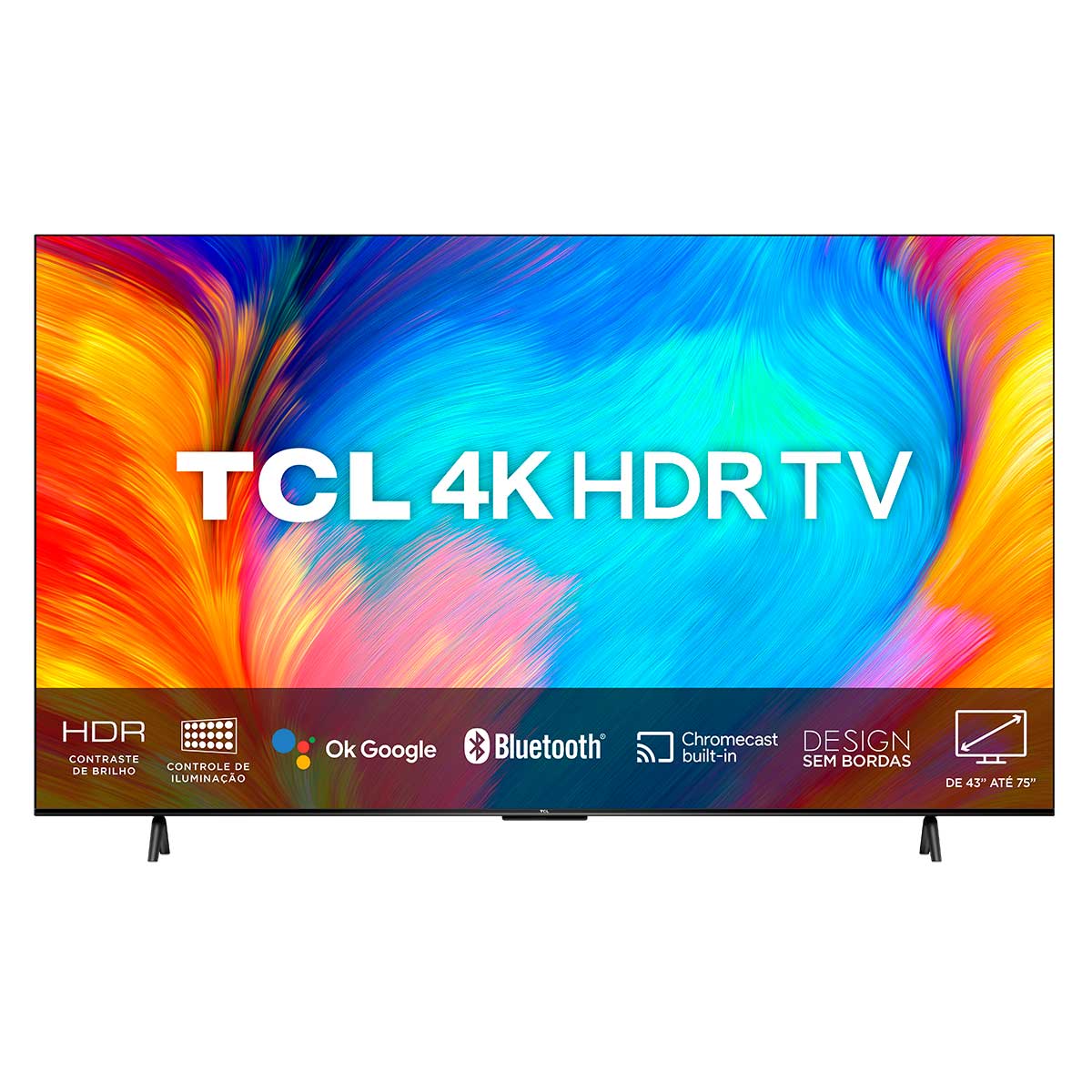 Smart TV TCL 55&quot; 4K 55P635 LED Dolby Audio 3X HDMI 1X USB WiFi