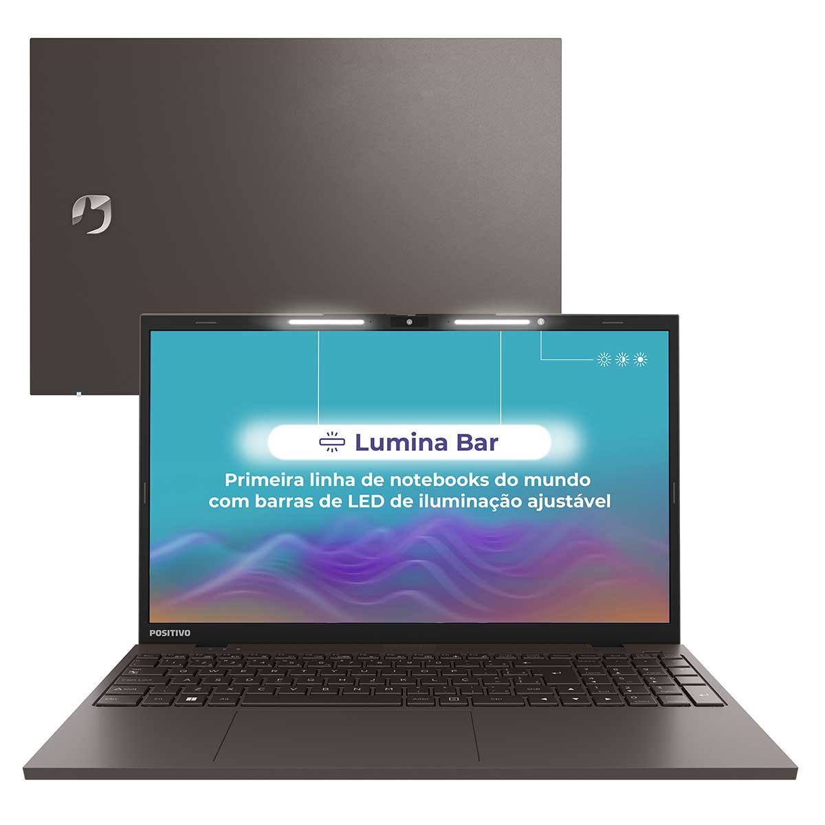 Notebook Positivo Vision I15 Lumina Bar I516512AI-15 Intel CORE I5 1135g7 16GB 512 GB SSD Tela 15.6&quot; Linux