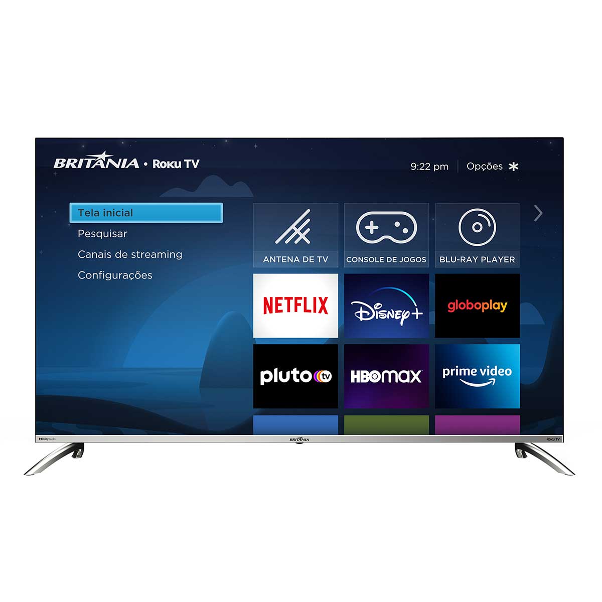 Saindo por R$ 1596: Smart TV Britânia 50 Polegadas BTV50G7PR2CSBL 4K UHD LED Dolby Audio Roku TV | Pelando
