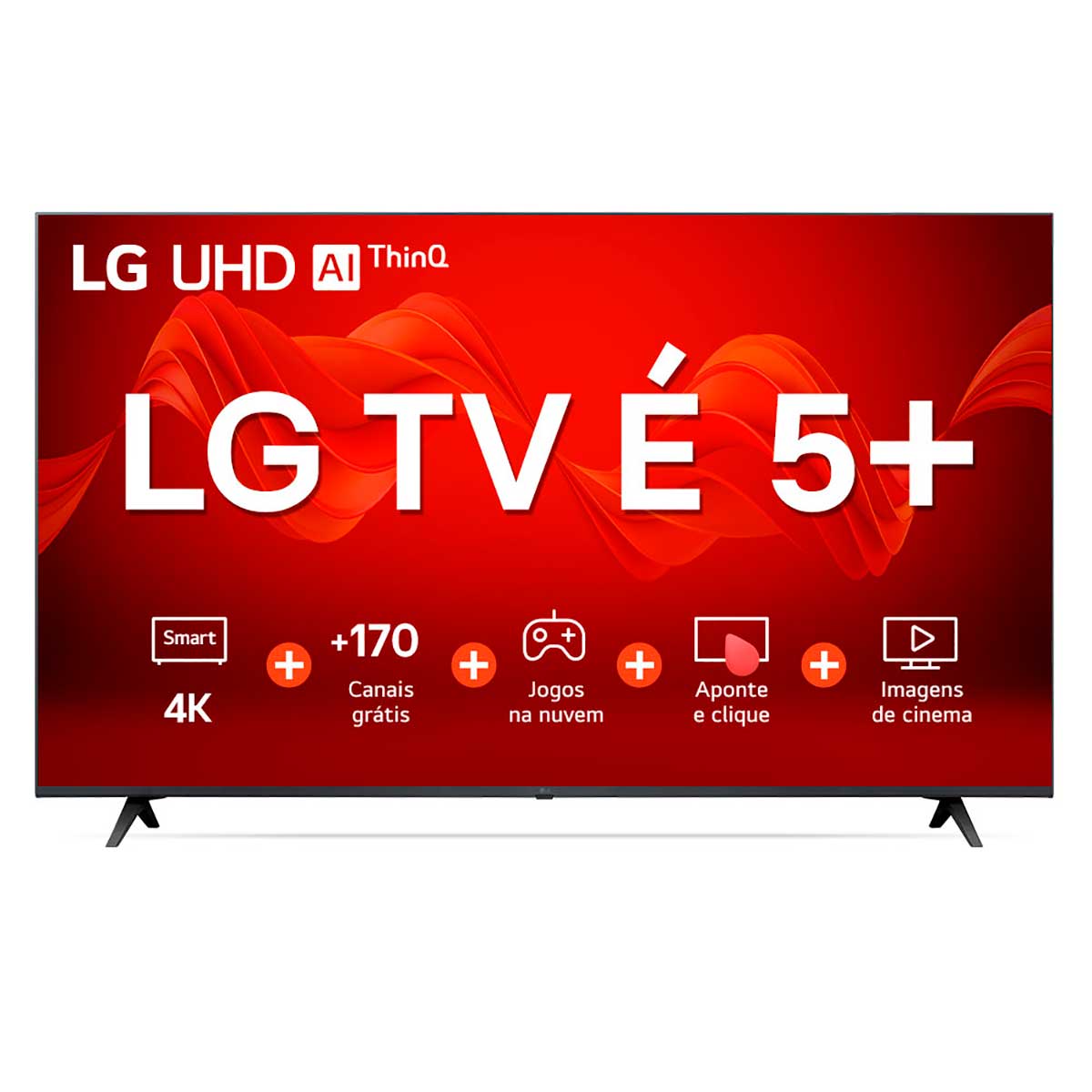 Smart TV 70&quot; 4K LG UHD ThinQ AI 70UR8750PSA HDR Bluetooth Alexa Google Assistente Airplay2 3 HDMI