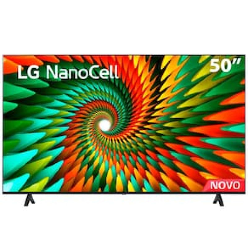 Smart TV 50&quot; 4K LG NanoCell 50NANO77SRA Bluetooth, ThinQ AI, Alexa, Google Assistente, Airplay, 3 HDMIs