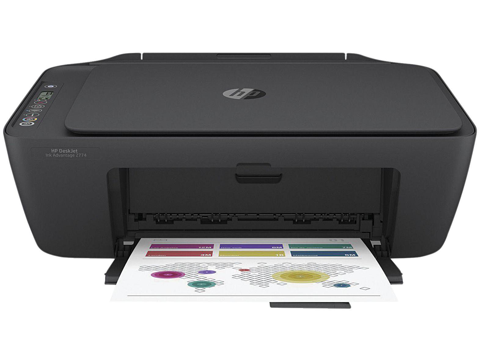 Impressora multifuncional HP DeskJet Ink Advantage 2774 com Wi-Fi