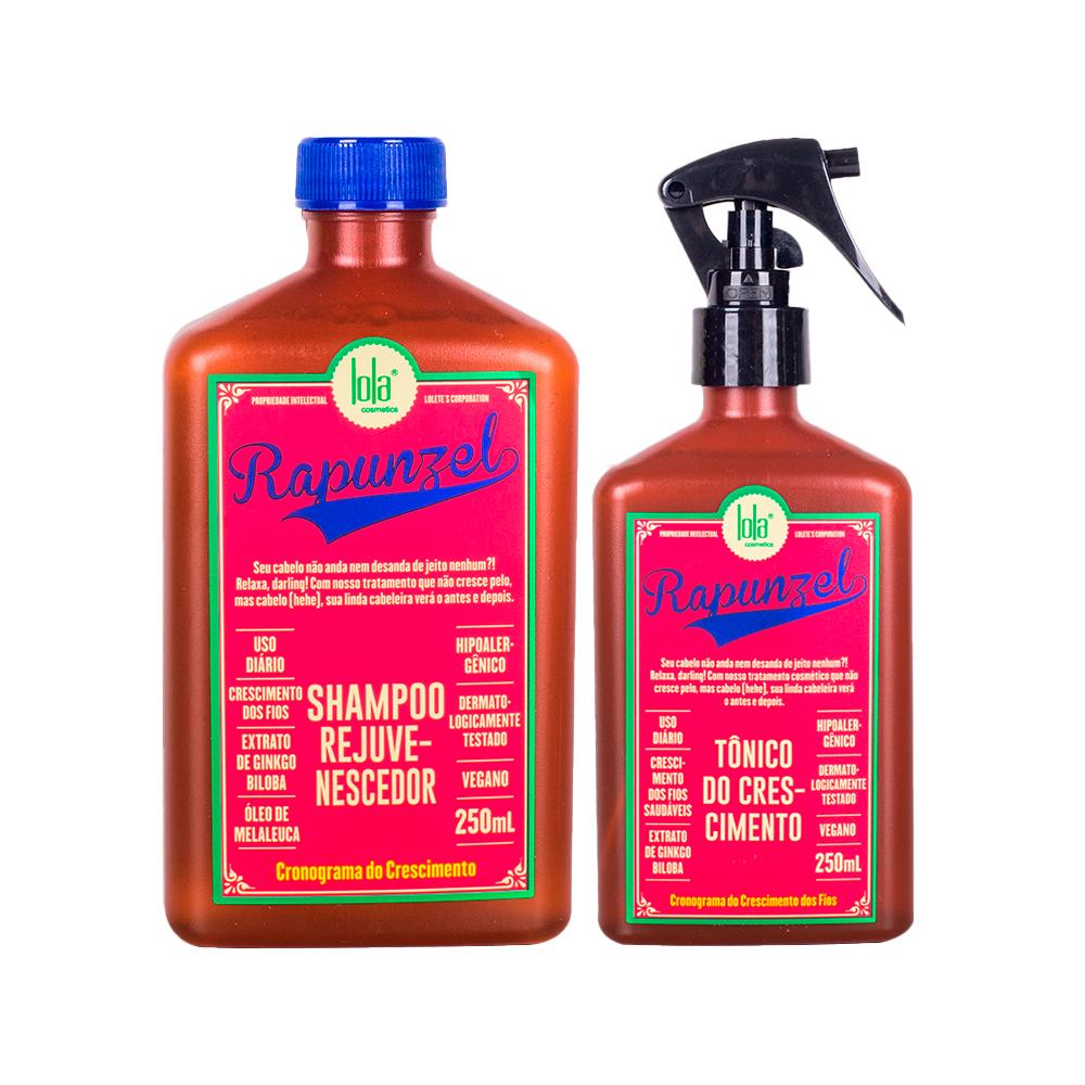 Kit Shampoo e Tônico Capilar De CrescimentoLola Cosmétics Crescimento Rapunzel