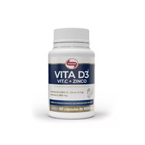 Vita D3 + Vitamina C + Zinco  1.000mg Vitafor