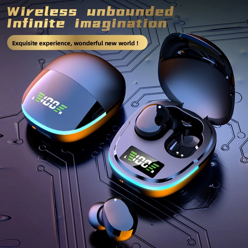 Fone De Ouvido Gaming G9S Sem Fio Bluetooth Com Cancelamento De Ruído À prova d'água Som estéreo HiFi Com microfone