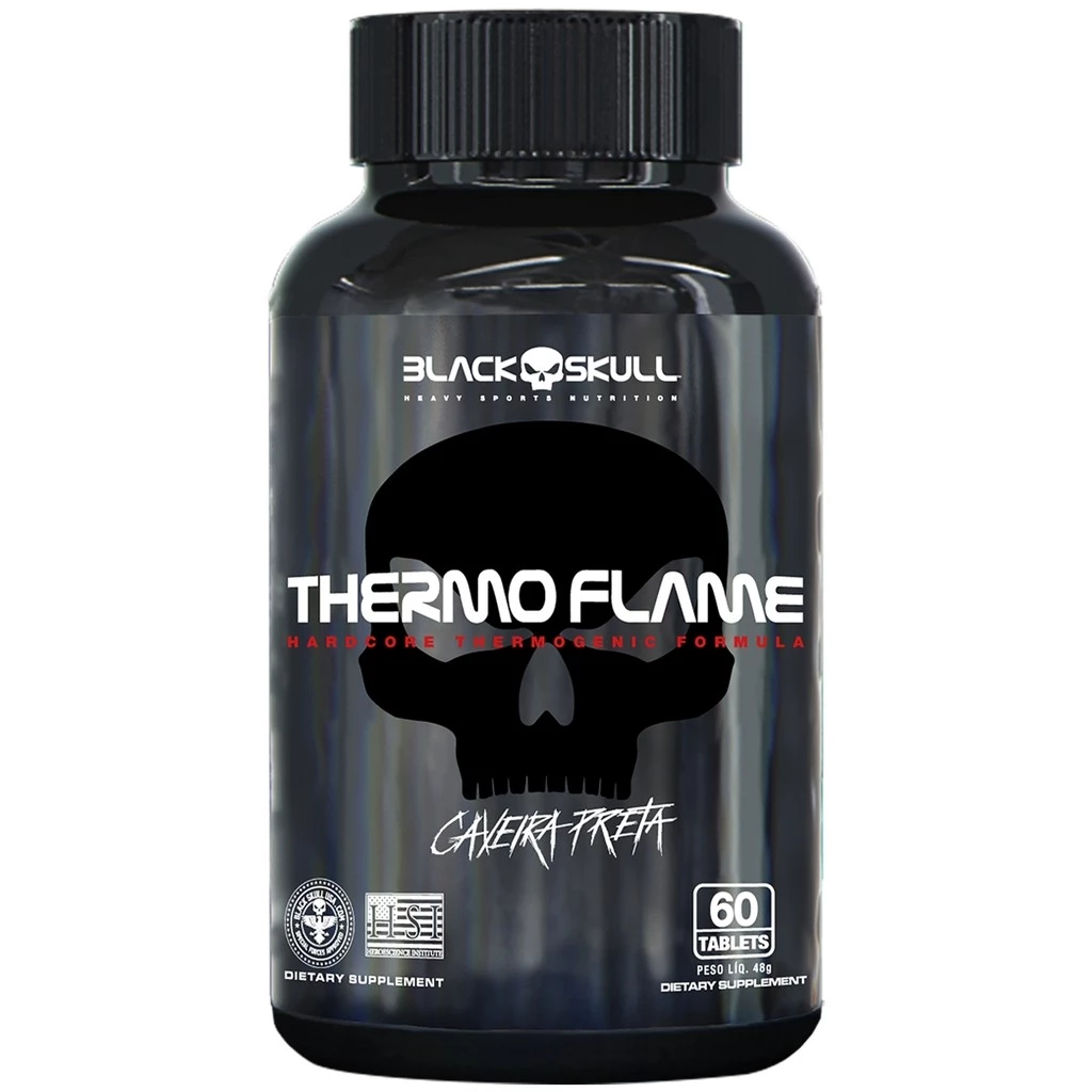 Termogênico Thermo Flame - 60 Tabletes- Blackskull